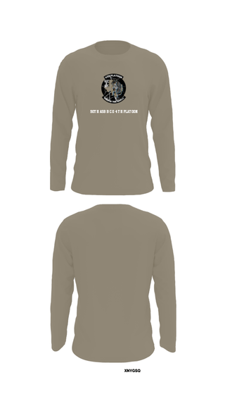 Long Sleeve Performance Shirt, 90th ASB B co 4Th Platoon, Army, Teamtime, Team time, sublimation, custom sports apparel, team uniforms, spirit wear, spiritwear, sports uniforms, custom shirts, team store, custom team store, fundraiser sports, apparel fundraiser