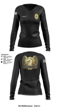 HCSO CNT 41668250 Women's Long Sleeve V-neck Shirt - 12