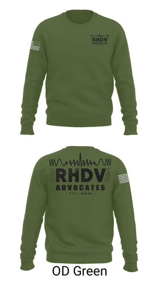 Crew Neck Sweatshirt, 711 HPW/RHDV, Army, Teamtime, Team time, sublimation, custom sports apparel, team uniforms, spirit wear, spiritwear, sports uniforms, custom shirts, team store, custom team store, fundraiser sports, apparel fundraiser