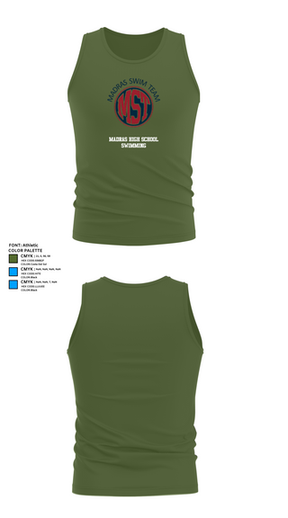 Tank Top, Madras High School Swimming, Swimming, Teamtime, Team time, sublimation, custom sports apparel, team uniforms, spirit wear, spiritwear, sports uniforms, custom shirts, team store, custom team store, fundraiser sports, apparel fundraiser