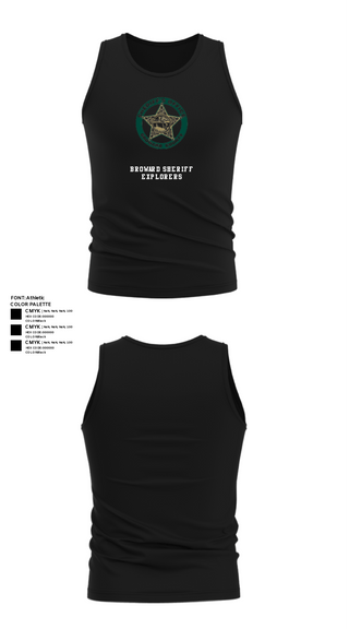 Tank Top, BROWARD SHERIFF EXPLORERS, Police, Teamtime, Team time, sublimation, custom sports apparel, team uniforms, spirit wear, spiritwear, sports uniforms, custom shirts, team store, custom team store, fundraiser sports, apparel fundraiser