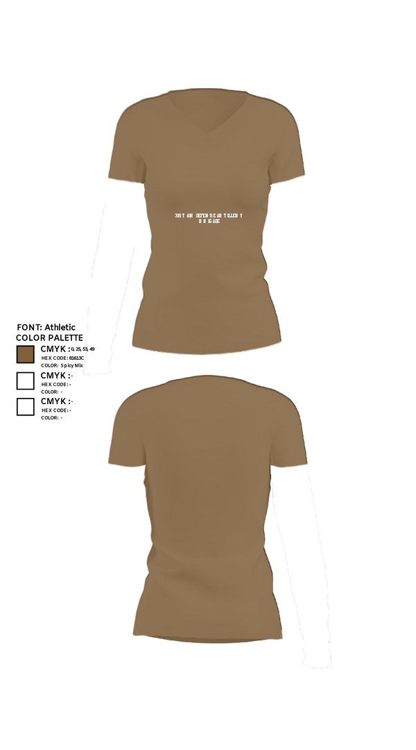 Women's Short Sleeve Vneck Shirt, 31st Air Defense Artillery Brigade, Army, Teamtime, Team time, sublimation, custom sports apparel, team uniforms, spirit wear, spiritwear, sports uniforms, custom shirts, team store, custom team store, fundraiser sports, apparel fundraiser