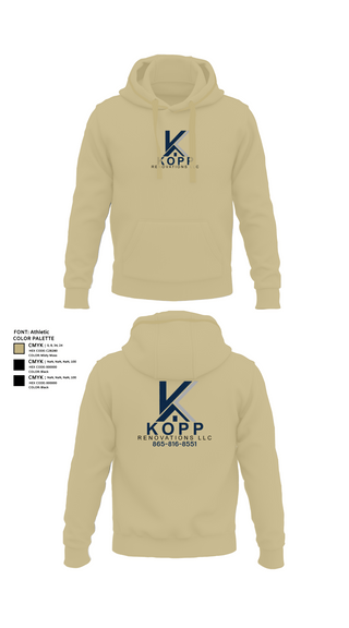 Hoodie, Kopp Renovations, , Teamtime, Team time, sublimation, custom sports apparel, team uniforms, spirit wear, spiritwear, sports uniforms, custom shirts, team store, custom team store, fundraiser sports, apparel fundraiser