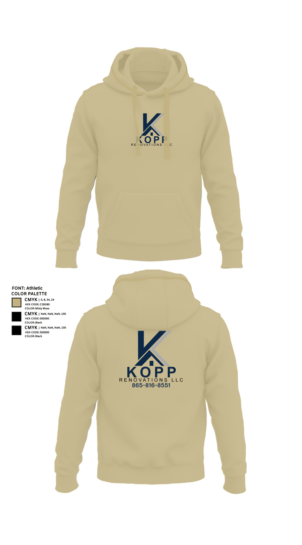 Hoodie, Kopp Renovations, , Teamtime, Team time, sublimation, custom sports apparel, team uniforms, spirit wear, spiritwear, sports uniforms, custom shirts, team store, custom team store, fundraiser sports, apparel fundraiser