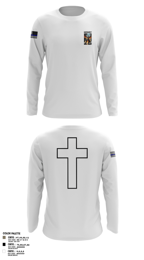 Long Sleeve Performance Shirt, Henry, Police, Teamtime, Team time, sublimation, custom sports apparel, team uniforms, spirit wear, spiritwear, sports uniforms, custom shirts, team store, custom team store, fundraiser sports, apparel fundraiser