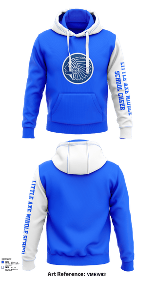 Hoodie, Little Axe Middle School Cheer, Cheer, Teamtime, Team time, sublimation, custom sports apparel, team uniforms, spirit wear, spiritwear, sports uniforms, custom shirts, team store, custom team store, fundraiser sports, apparel fundraiser