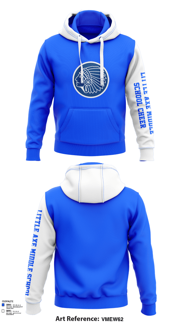 Hoodie, Little Axe Middle School Cheer, Cheer, Teamtime, Team time, sublimation, custom sports apparel, team uniforms, spirit wear, spiritwear, sports uniforms, custom shirts, team store, custom team store, fundraiser sports, apparel fundraiser