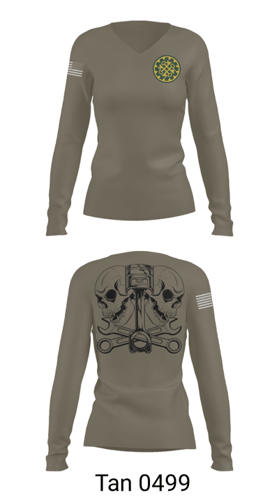 46th MP Co 42488170 Women's Long Sleeve V-neck Shirt - 77
