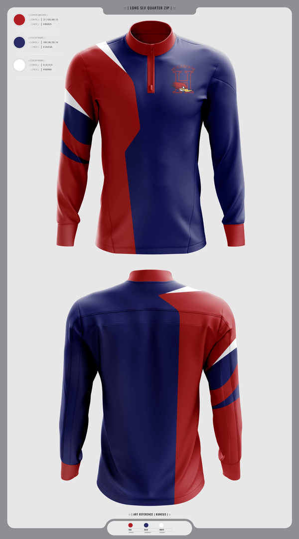 Quarter Zip Jacket, Holbrook High School Wrestling, Wrestling, Teamtime, Team time, sublimation, custom sports apparel, team uniforms, spirit wear, spiritwear, sports uniforms, custom shirts, team store, custom team store, fundraiser sports, apparel fundraiser