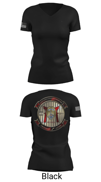 HQSPT Bn, PMO, Brig 79811584 Women's Short Sleeve V-neck Shirt - 28