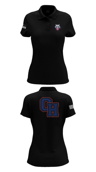 Women's Short Sleeve Performance Polo, Oak Hill High School, Spirit Store, Teamtime, Team time, sublimation, custom sports apparel, team uniforms, spirit wear, spiritwear, sports uniforms, custom shirts, team store, custom team store, fundraiser sports, apparel fundraiser