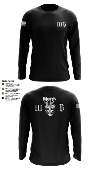 Long Sleeve Performance Shirt, 3B 1-325 AIR, 2BCT, 82ND ABN DIV, Army, Teamtime, Team time, sublimation, custom sports apparel, team uniforms, spirit wear, spiritwear, sports uniforms, custom shirts, team store, custom team store, fundraiser sports, apparel fundraiser