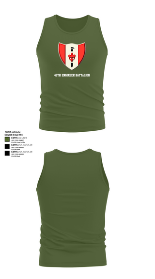 Tank Top, 46th Engineer Battalion, Army, Teamtime, Team time, sublimation, custom sports apparel, team uniforms, spirit wear, spiritwear, sports uniforms, custom shirts, team store, custom team store, fundraiser sports, apparel fundraiser