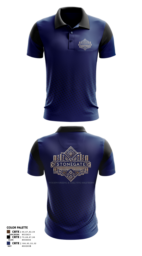 Short Sleeve Performance Polo, STONEGATE, , Teamtime, Team time, sublimation, custom sports apparel, team uniforms, spirit wear, spiritwear, sports uniforms, custom shirts, team store, custom team store, fundraiser sports, apparel fundraiser