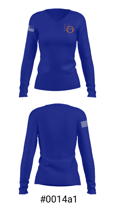 East Orange County Little League 1081910 Women's Long Sleeve V-neck Shirt - 20