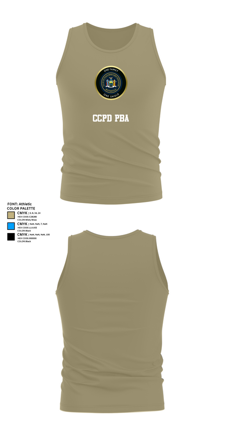 Tank Top, CCPD PBA, , Teamtime, Team time, sublimation, custom sports apparel, team uniforms, spirit wear, spiritwear, sports uniforms, custom shirts, team store, custom team store, fundraiser sports, apparel fundraiser