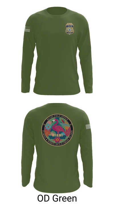 Criminal Apprehension Program 50109474 Long Sleeve Performance Shirt - 44