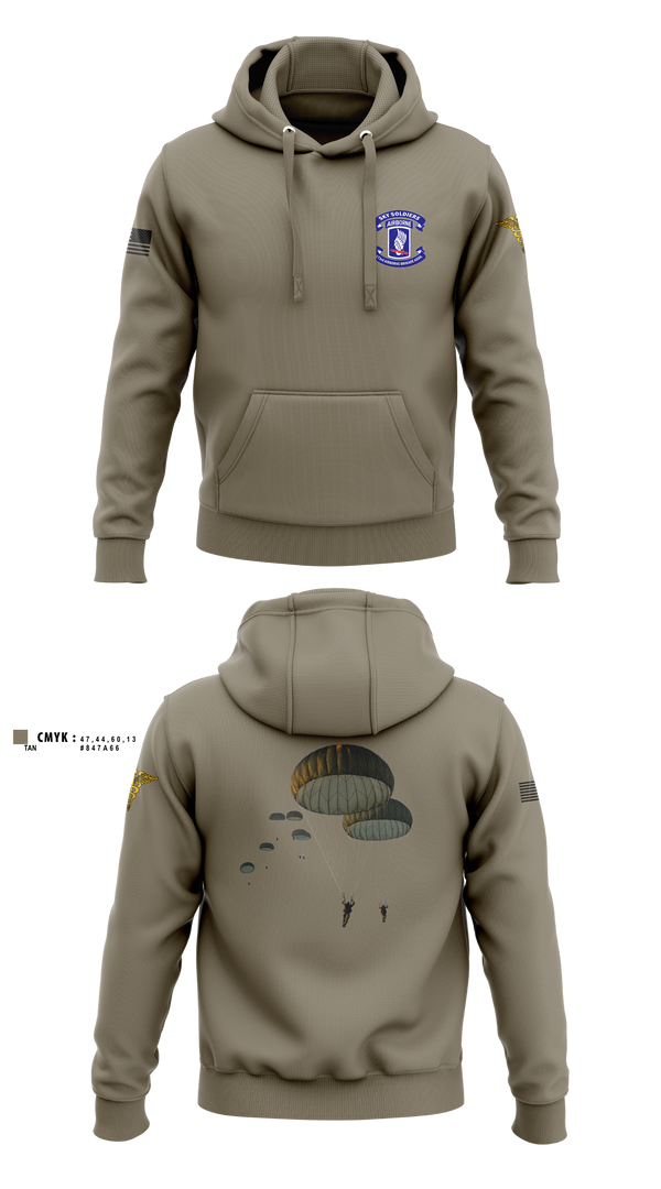 Hoodie, 173rd airborne brigade, , Teamtime, Team time, sublimation, custom sports apparel, team uniforms, spirit wear, spiritwear, sports uniforms, custom shirts, team store, custom team store, fundraiser sports, apparel fundraiser