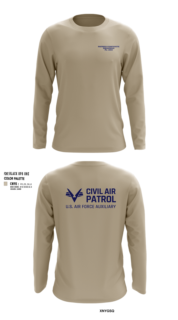 Long Sleeve Performance Shirt, VFW Post 8191Patrick Composite Squadron, Air Force, Teamtime, Team time, sublimation, custom sports apparel, team uniforms, spirit wear, spiritwear, sports uniforms, custom shirts, team store, custom team store, fundraiser sports, apparel fundraiser