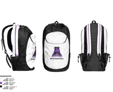 Gear Bag, Arcola Senior High School Basketball, Men's Basketball, Teamtime, Team time, sublimation, custom sports apparel, team uniforms, spirit wear, spiritwear, sports uniforms, custom shirts, team store, custom team store, fundraiser sports, apparel fundraiser
