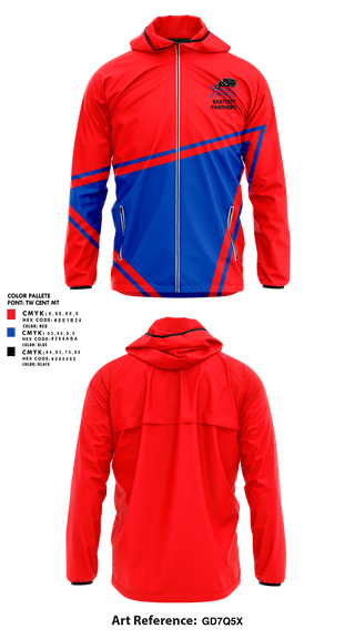 Windbreaker, Bartlett Panthers, Track & Field, Teamtime, Team time, sublimation, custom sports apparel, team uniforms, spirit wear, spiritwear, sports uniforms, custom shirts, team store, custom team store, fundraiser sports, apparel fundraiser
