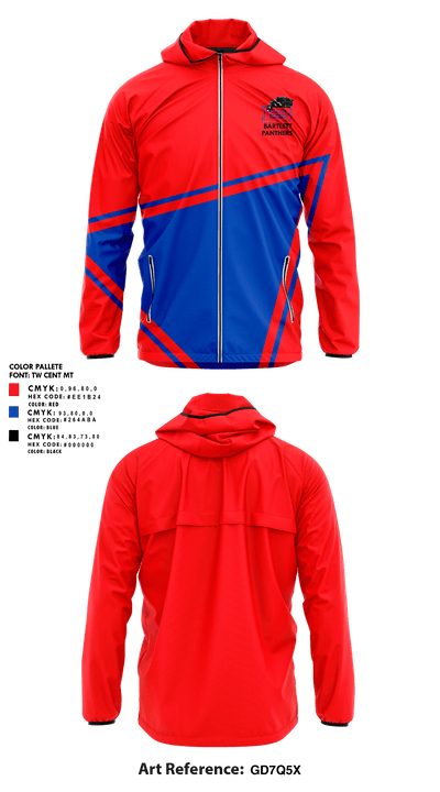 Bartlett Panthers 38040083 Windbreaker - 1