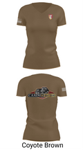 Charlie Battery, 1st Battalion 1st Air Defense Artillery Regiment 30470719 Women's Short Sleeve V-neck Shirt - 8