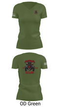 1st Cav 3rd BEB ACO “Outlaw” 26050873 Women's Short Sleeve V-neck Shirt - 48