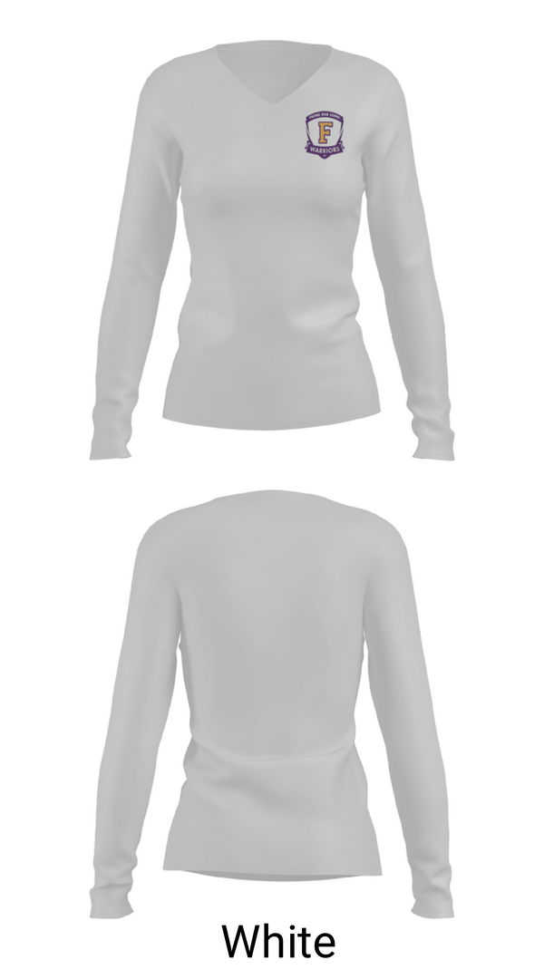 Womens Long Sleeve Vneck Shirt, Fresno High School Soccer, Men's Soccer, Teamtime, Team time, sublimation, custom sports apparel, team uniforms, spirit wear, spiritwear, sports uniforms, custom shirts, team store, custom team store, fundraiser sports, apparel fundraiser