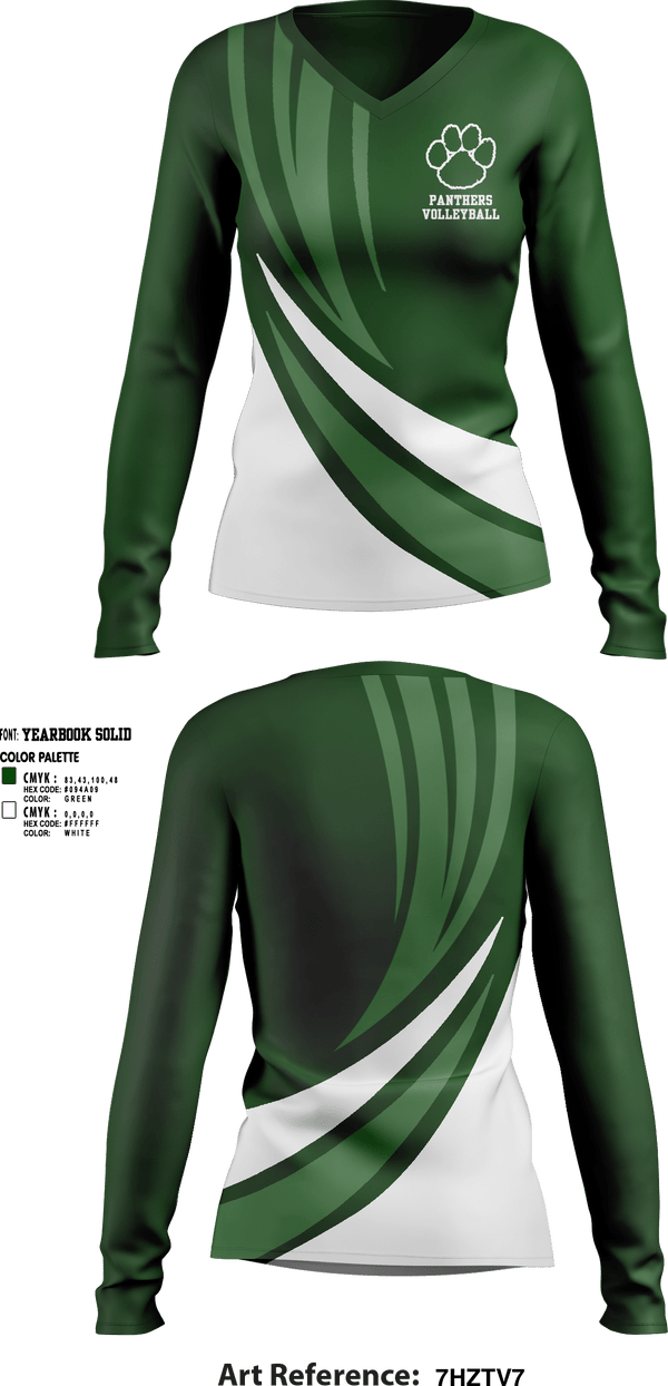 Womens Long Sleeve Vneck Shirt, Panthers Volleyball, Women's Volleyball, Teamtime, Team time, sublimation, custom sports apparel, team uniforms, spirit wear, spiritwear, sports uniforms, custom shirts, team store, custom team store, fundraiser sports, apparel fundraiser