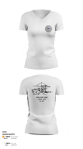 Howland Hook Marine Terminal 56370038 Women's Short Sleeve V-neck Shirt - 2
