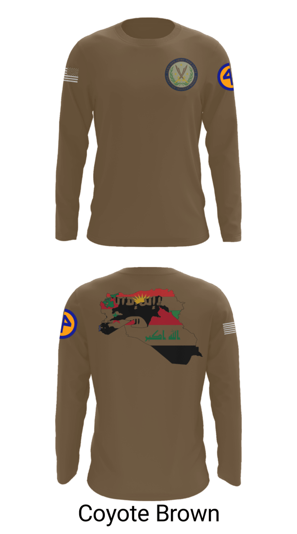 Long Sleeve Performance Shirt, 44th ICBT, National Guard, Teamtime, Team time, sublimation, custom sports apparel, team uniforms, spirit wear, spiritwear, sports uniforms, custom shirts, team store, custom team store, fundraiser sports, apparel fundraiser