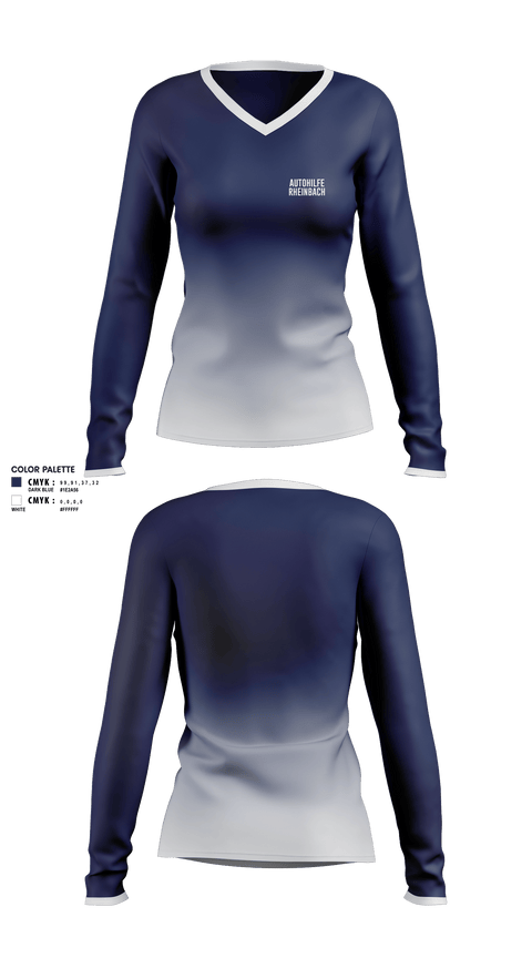 Womens Long Sleeve Vneck Shirt, Autohilfe Rheinbach, , Teamtime, Team time, sublimation, custom sports apparel, team uniforms, spirit wear, spiritwear, sports uniforms, custom shirts, team store, custom team store, fundraiser sports, apparel fundraiser