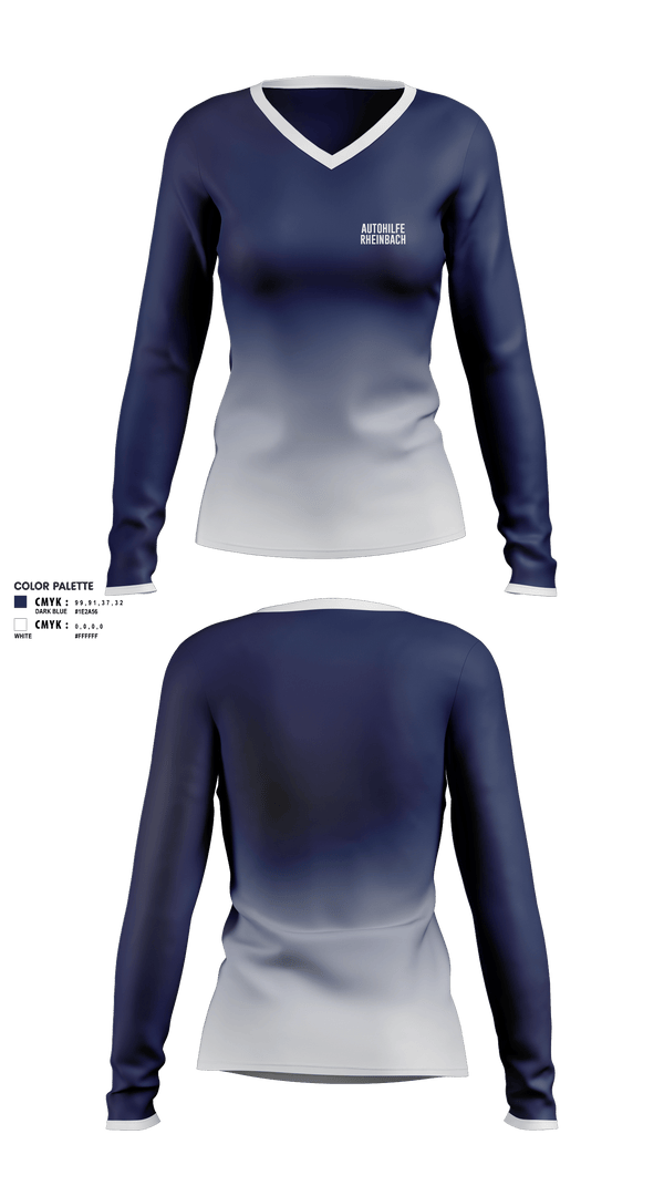 Womens Long Sleeve Vneck Shirt, Autohilfe Rheinbach, , Teamtime, Team time, sublimation, custom sports apparel, team uniforms, spirit wear, spiritwear, sports uniforms, custom shirts, team store, custom team store, fundraiser sports, apparel fundraiser