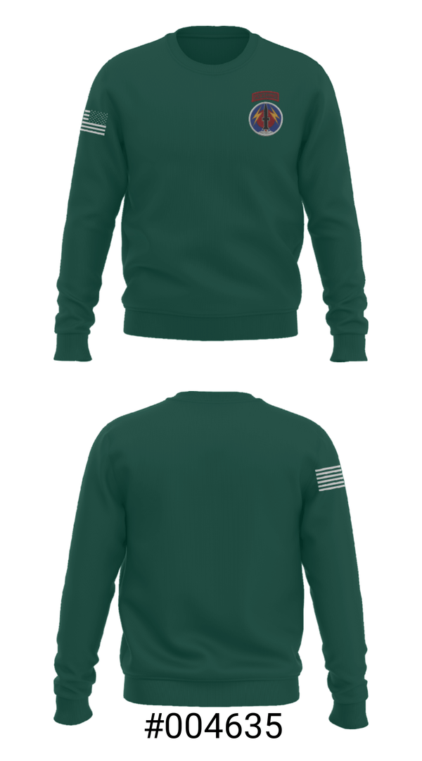 Crew Neck Sweatshirt, Pershing, Army, Teamtime, Team time, sublimation, custom sports apparel, team uniforms, spirit wear, spiritwear, sports uniforms, custom shirts, team store, custom team store, fundraiser sports, apparel fundraiser