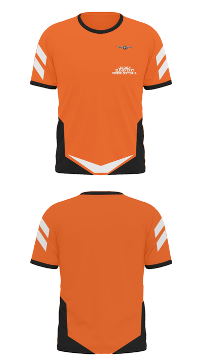 Lincoln Elementary School Softball 81544515 Short Sleeve Performance Polo - 37