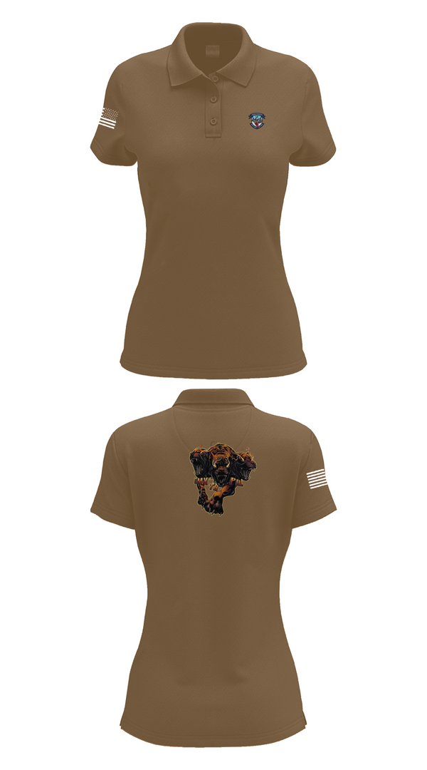 Womens Short Sleeve Performance Polo, B Co 277 ASB ASES Section, Army, Teamtime, Team time, sublimation, custom sports apparel, team uniforms, spirit wear, spiritwear, sports uniforms, custom shirts, team store, custom team store, fundraiser sports, apparel fundraiser