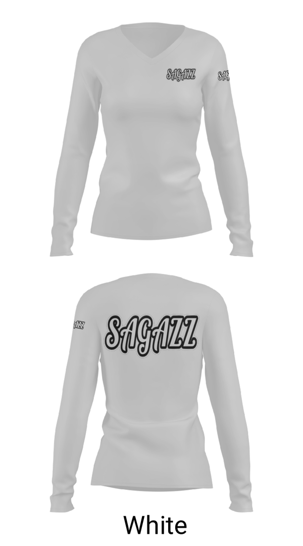 Women's Long Sleeve Vneck Shirt, SAGAZZ, Baseball, Teamtime, Team time, sublimation, custom sports apparel, team uniforms, spirit wear, spiritwear, sports uniforms, custom shirts, team store, custom team store, fundraiser sports, apparel fundraiser