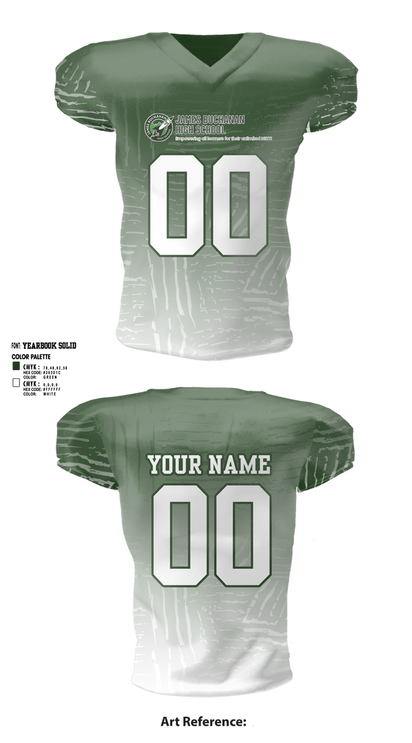 Football Jersey, James Buchanan High School Football, Football, Teamtime, Team time, sublimation, custom sports apparel, team uniforms, spirit wear, spiritwear, sports uniforms, custom shirts, team store, custom team store, fundraiser sports, apparel fundraiser
