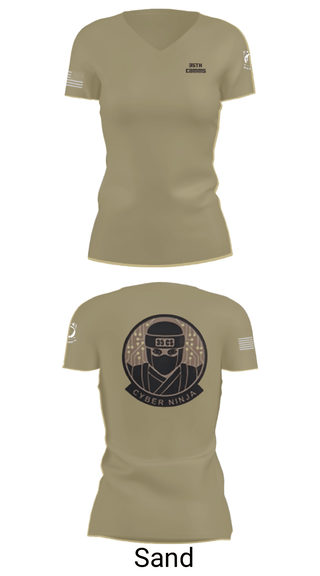 Women's Short Sleeve Vneck Shirt, 35th COMMS, Air Force, Teamtime, Team time, sublimation, custom sports apparel, team uniforms, spirit wear, spiritwear, sports uniforms, custom shirts, team store, custom team store, fundraiser sports, apparel fundraiser