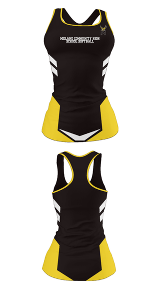 Tank Top, Midland Community High School Softball, Softball, Teamtime, Team time, sublimation, custom sports apparel, team uniforms, spirit wear, spiritwear, sports uniforms, custom shirts, team store, custom team store, fundraiser sports, apparel fundraiser