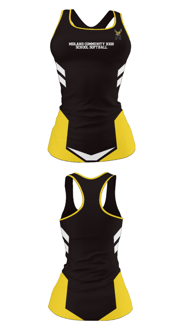 Tank Top, Midland Community High School Softball, Softball, Teamtime, Team time, sublimation, custom sports apparel, team uniforms, spirit wear, spiritwear, sports uniforms, custom shirts, team store, custom team store, fundraiser sports, apparel fundraiser
