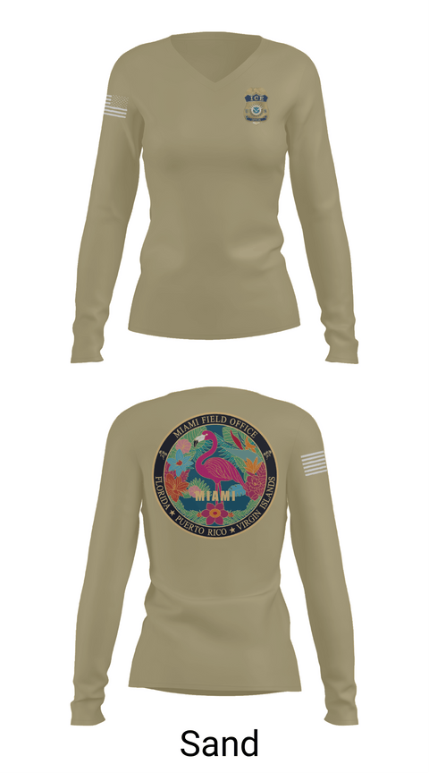 Womens Long Sleeve Vneck Shirt, Criminal Apprehension Program, Police, Teamtime, Team time, sublimation, custom sports apparel, team uniforms, spirit wear, spiritwear, sports uniforms, custom shirts, team store, custom team store, fundraiser sports, apparel fundraiser