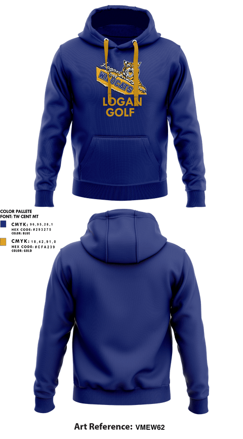 Hoodie, Logan High School Golf, Golf, Teamtime, Team time, sublimation, custom sports apparel, team uniforms, spirit wear, spiritwear, sports uniforms, custom shirts, team store, custom team store, fundraiser sports, apparel fundraiser