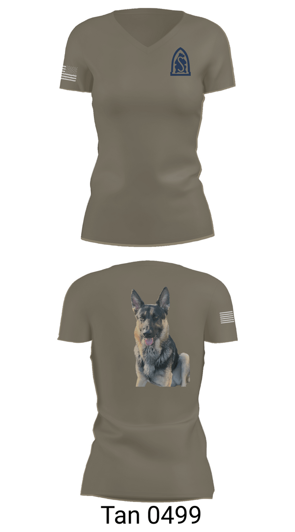 Womens Short Sleeve Vneck Shirt, 4-31 infantry battalion hotel company, Army, Teamtime, Team time, sublimation, custom sports apparel, team uniforms, spirit wear, spiritwear, sports uniforms, custom shirts, team store, custom team store, fundraiser sports, apparel fundraiser