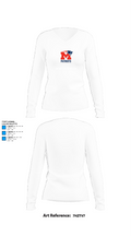 Marion High School Cheer 46116477 Women's Long Sleeve V-neck Shirt - 15