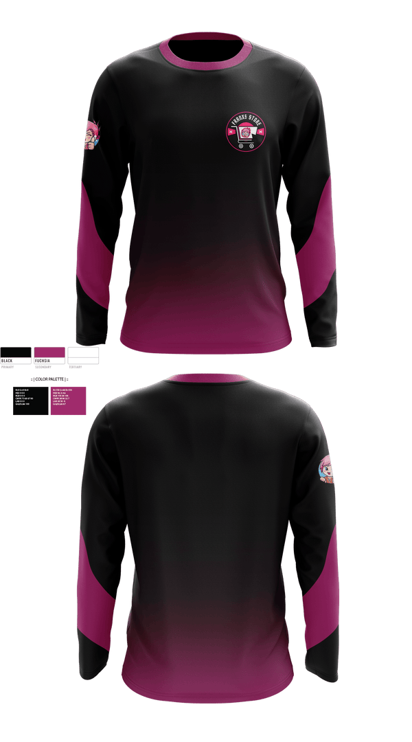 Long Sleeve Performance Shirt, Francs Store, E-Sports, Teamtime, Team time, sublimation, custom sports apparel, team uniforms, spirit wear, spiritwear, sports uniforms, custom shirts, team store, custom team store, fundraiser sports, apparel fundraiser