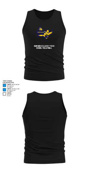 Tank Top, Harvard H Ellis R V Tech School Volleyball, Women's Volleyball, Teamtime, Team time, sublimation, custom sports apparel, team uniforms, spirit wear, spiritwear, sports uniforms, custom shirts, team store, custom team store, fundraiser sports, apparel fundraiser