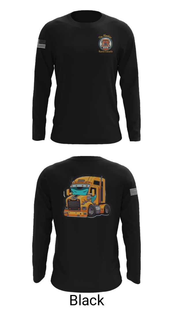 Long Sleeve Performance Shirt, Rookies new school, , Teamtime, Team time, sublimation, custom sports apparel, team uniforms, spirit wear, spiritwear, sports uniforms, custom shirts, team store, custom team store, fundraiser sports, apparel fundraiser