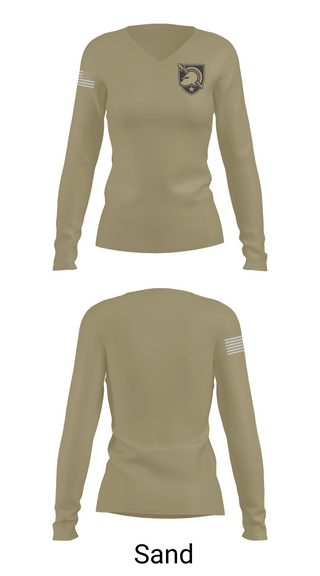 Womens Long Sleeve Vneck Shirt, USMA, Army, Teamtime, Team time, sublimation, custom sports apparel, team uniforms, spirit wear, spiritwear, sports uniforms, custom shirts, team store, custom team store, fundraiser sports, apparel fundraiser